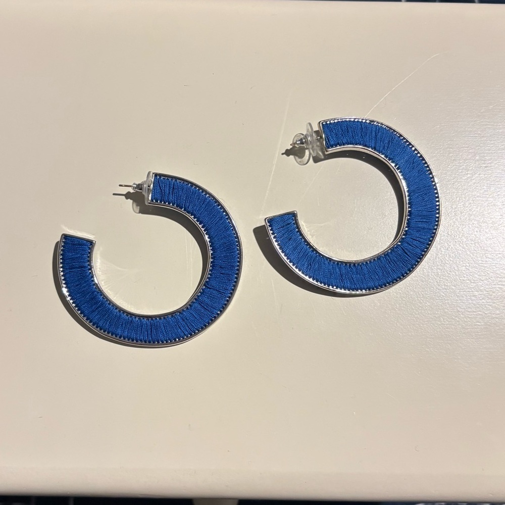Mignonne Gavigan Blue Hoop Earrings